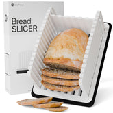 Adjustable Bread Slicer - Foldable Design for Homemade Bread with Uniform Bread Slicing Guide